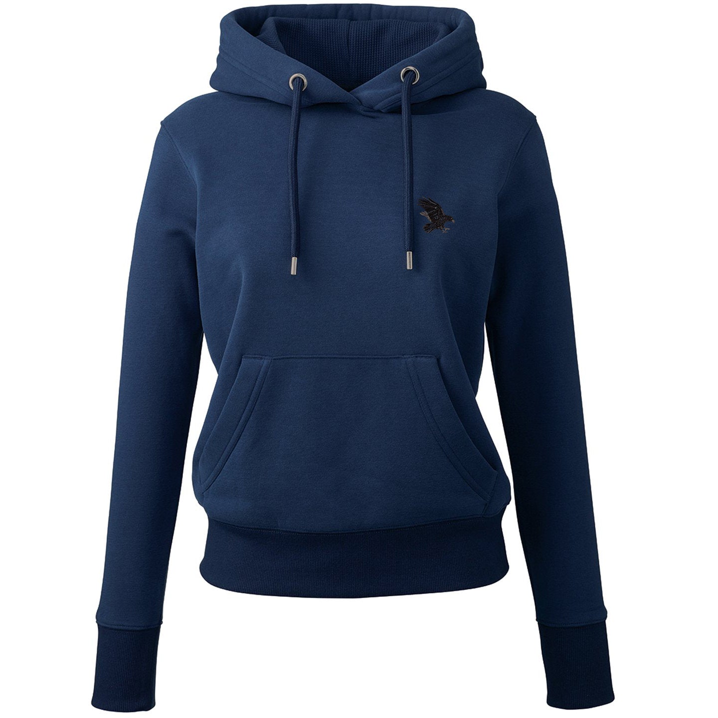 Raven Embroidered Ladies Hoodie