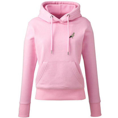 Pigeon Embroidered Ladies Hoodie