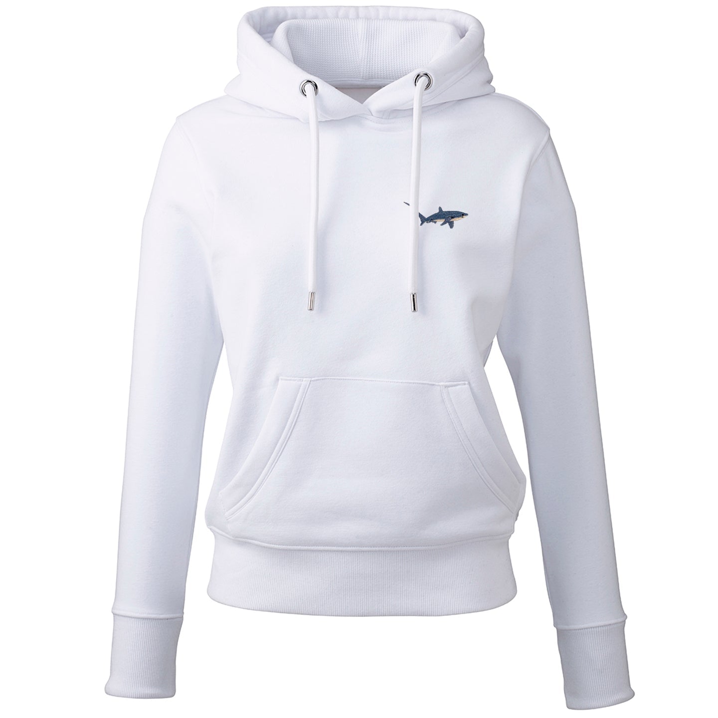 Thresher Shark Embroidered Ladies Hoodie
