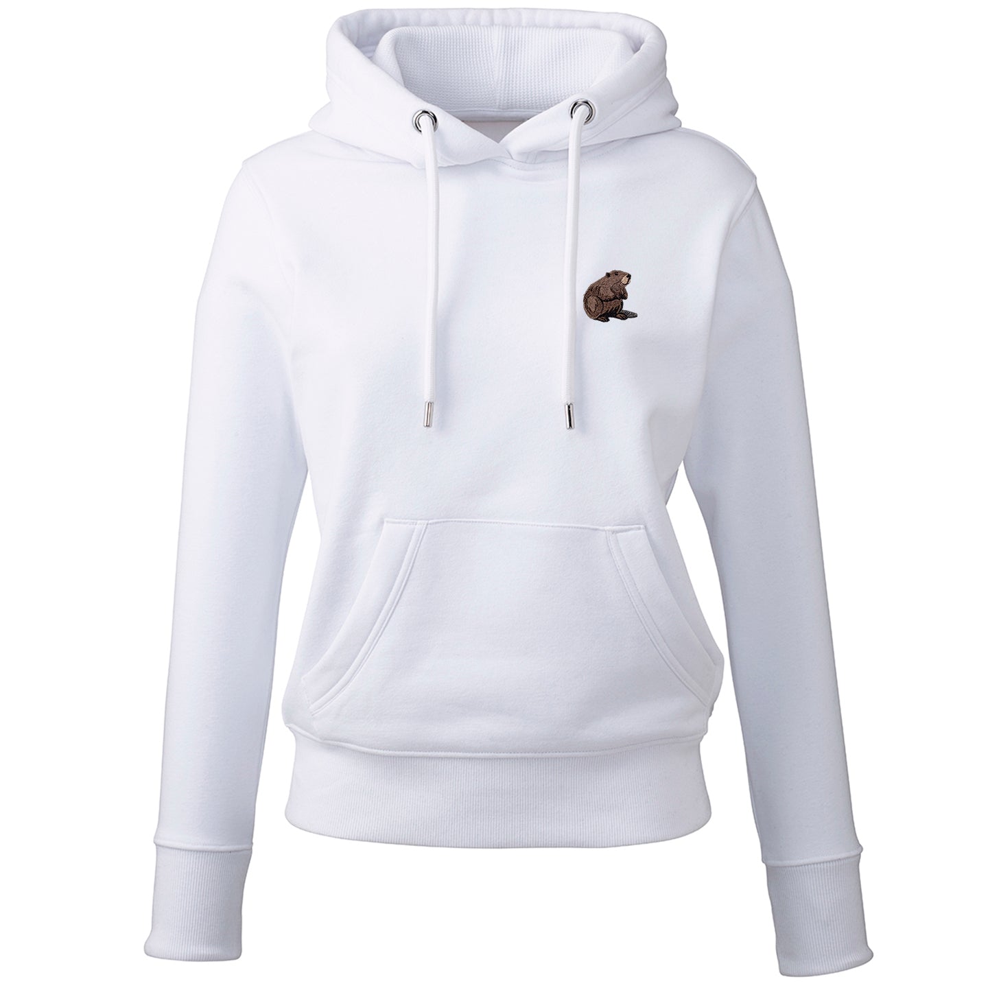 Beaver Embroidered Ladies Hoodie