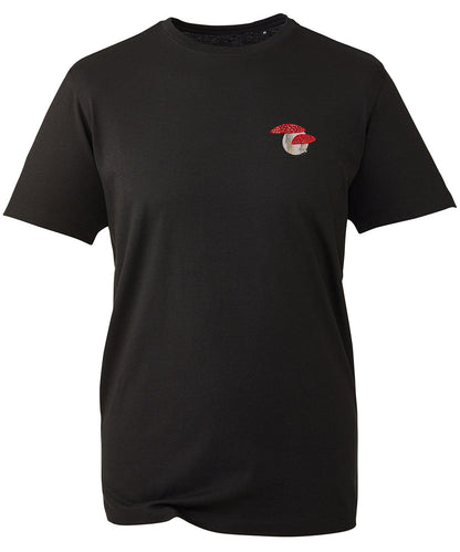 Fly Agaric Mushroom Embroidered Unisex T-Shirt