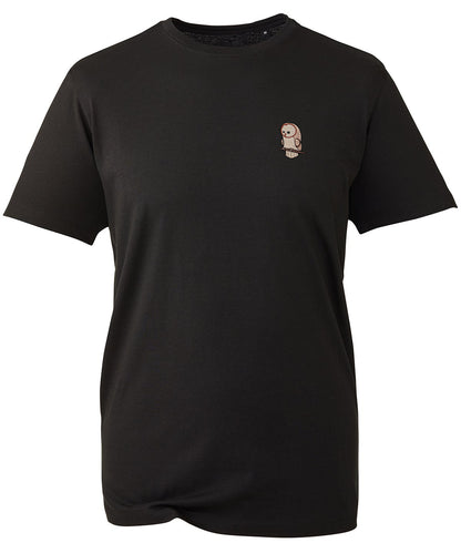 Barn Owl Cute Embroidered Unisex T-Shirt