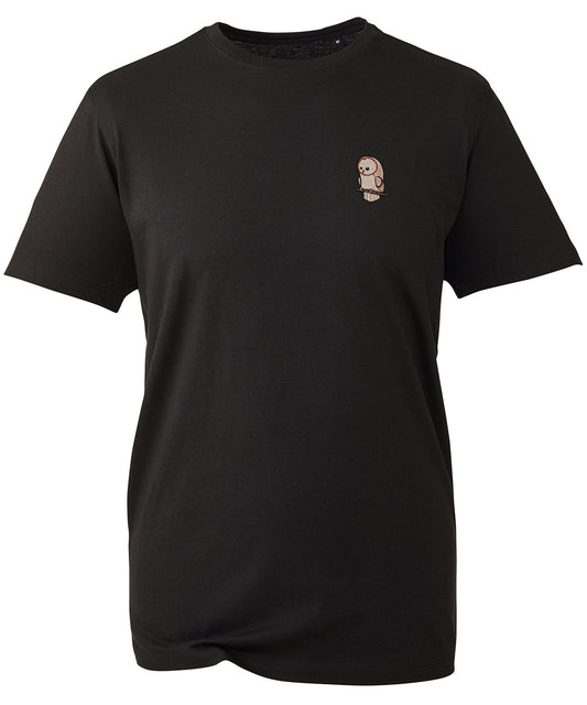 Barn Owl Cute Embroidered Unisex T-Shirt