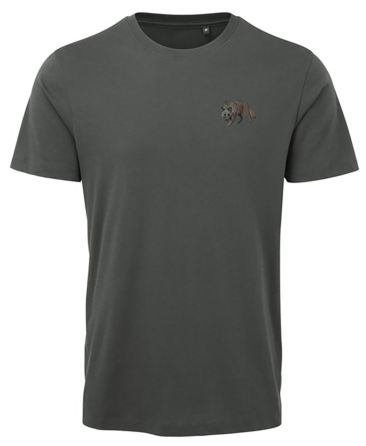 Grey Wolf Embroidered Unisex T-Shirt