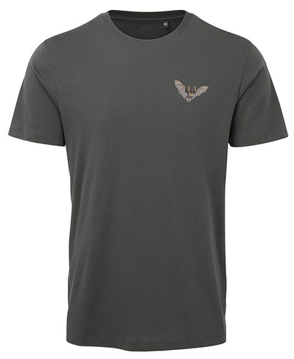 Grey Long-Eared Bat Embroidered Unisex T-Shirt