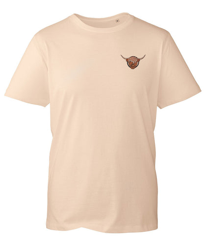 Highland Cow Embroidered Unisex T-Shirt