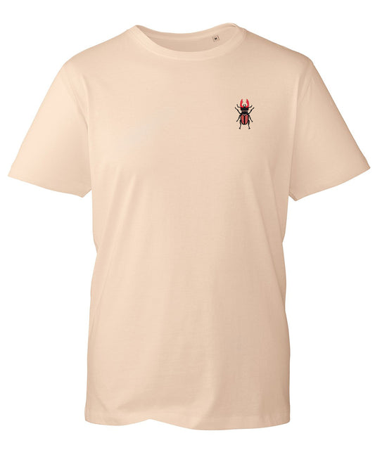 Stag Beetle Embroidered Unisex T-Shirt