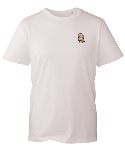 Barn Owl Cute Embroidered Unisex T-Shirt