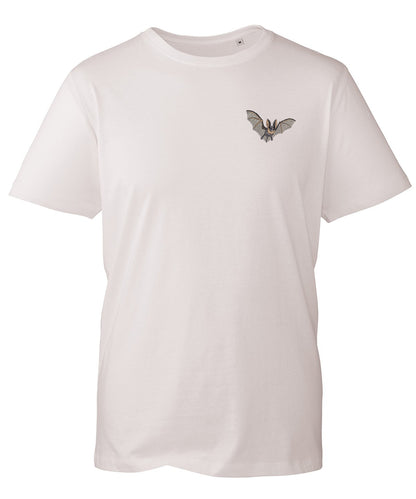 Grey Long-Eared Bat Embroidered Unisex T-Shirt