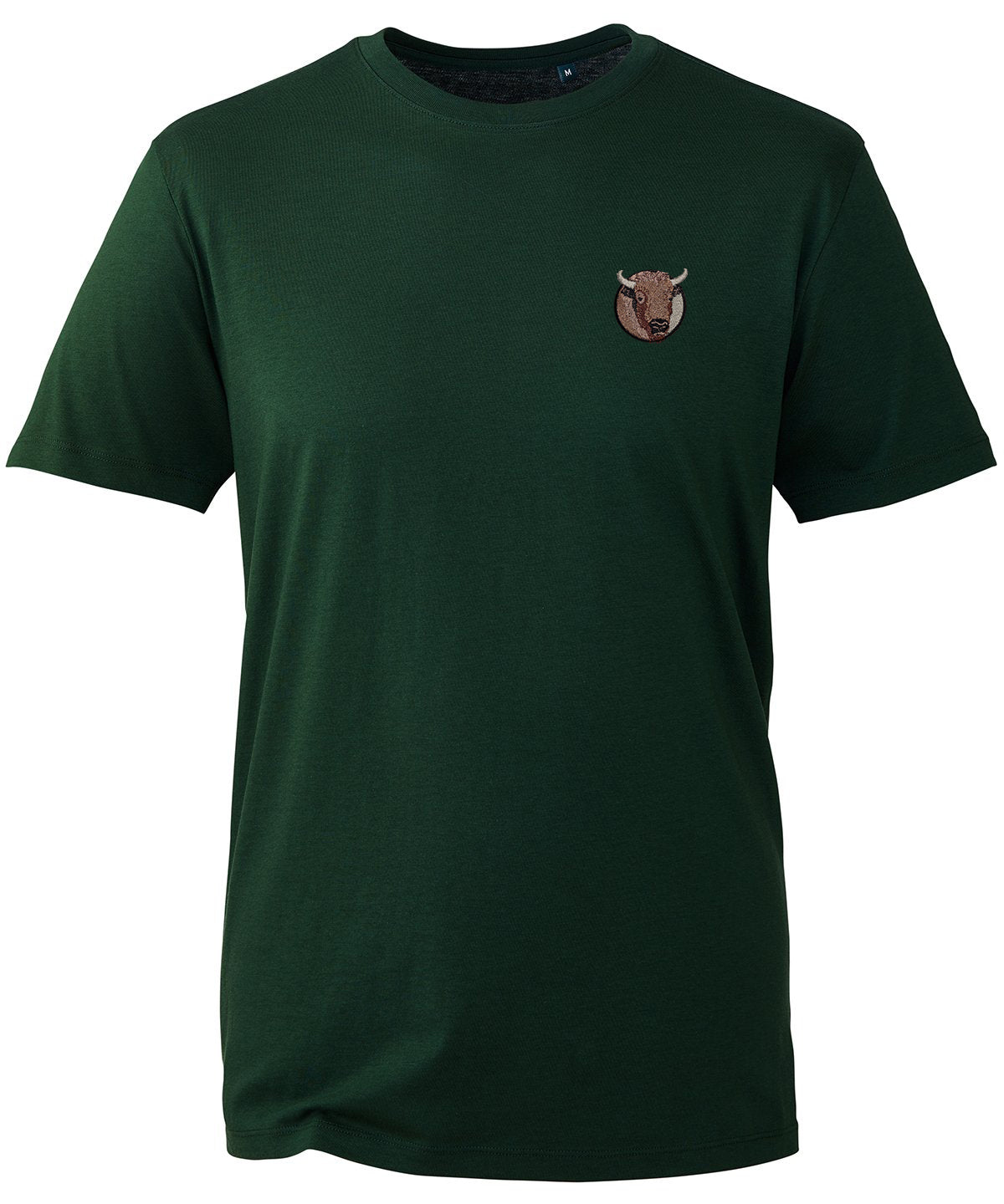 Bison Portrait Embroidered Unisex T-Shirt