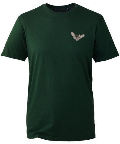 Grey Long-Eared Bat Embroidered Unisex T-Shirt