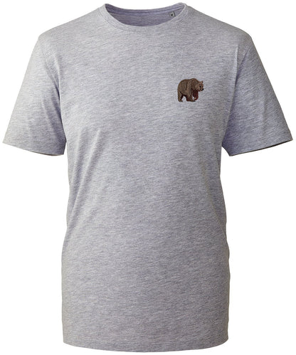 Brown Bear Embroidered Unisex T-Shirt