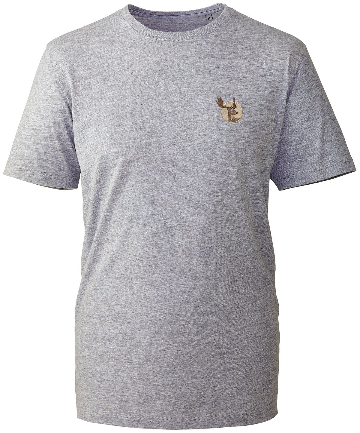 Fallow Deer Portrait Embroidered Unisex T-Shirt