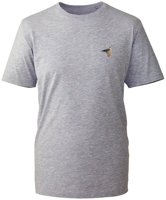 Greylag Goose Embroidered Unisex T-Shirt
