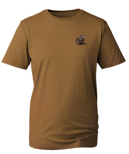 Beaver Embroidered Unisex T-Shirt