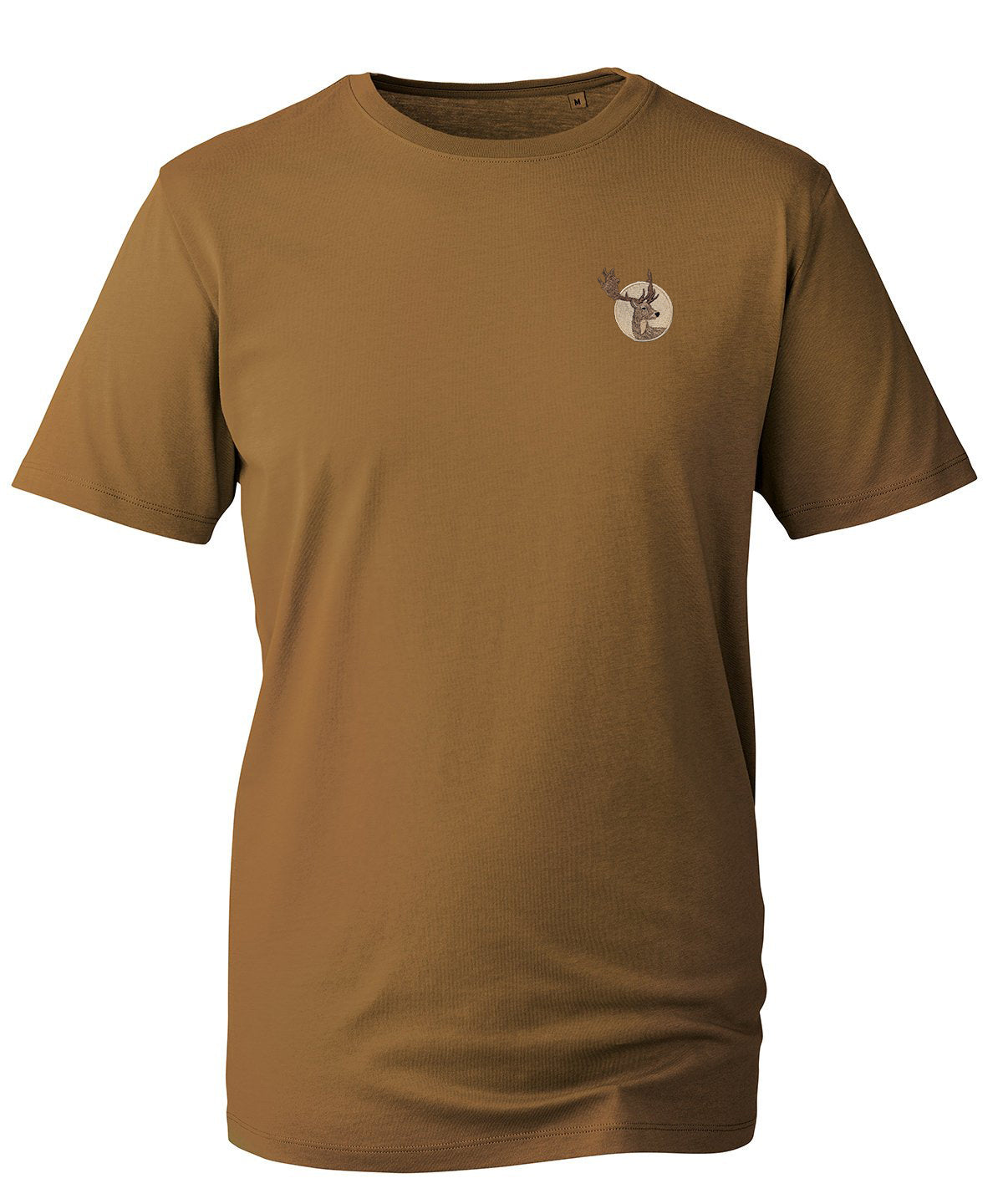 Fallow Deer Portrait Embroidered Unisex T-Shirt