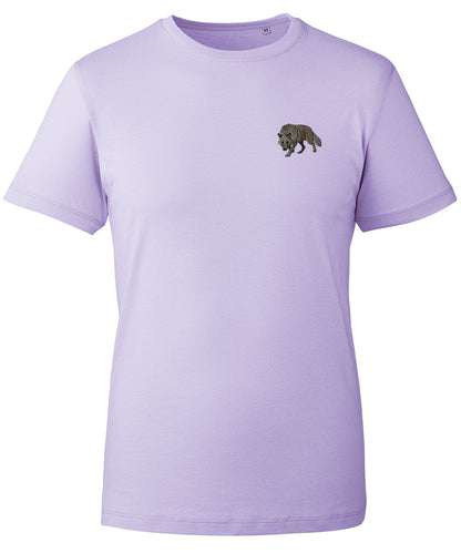 Grey Wolf Embroidered Unisex T-Shirt