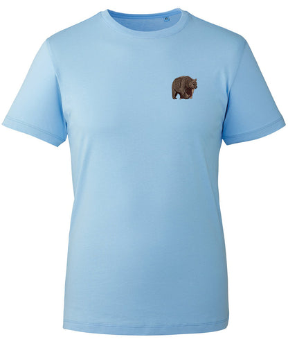 Brown Bear Embroidered Unisex T-Shirt