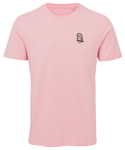 Barn Owl Cute Embroidered Unisex T-Shirt
