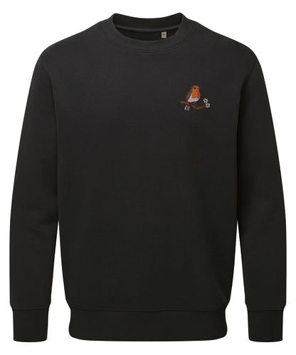 Robin Embroidered Unisex Jumper