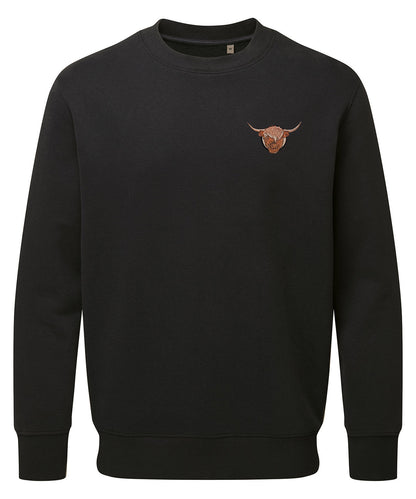Highland Cow Embroidered Unisex Jumper