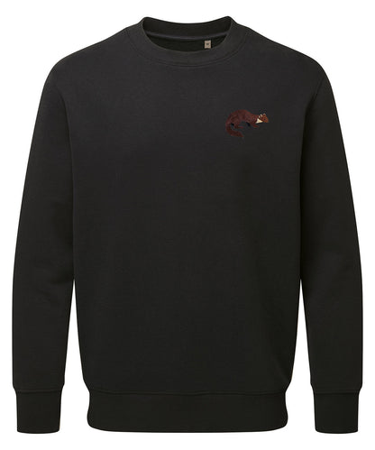 Pine Marten Embroidered Jumper