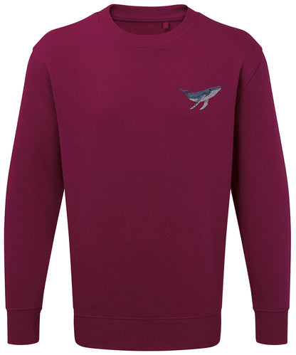 Humpback Whale Embroidered Unisex Jumper