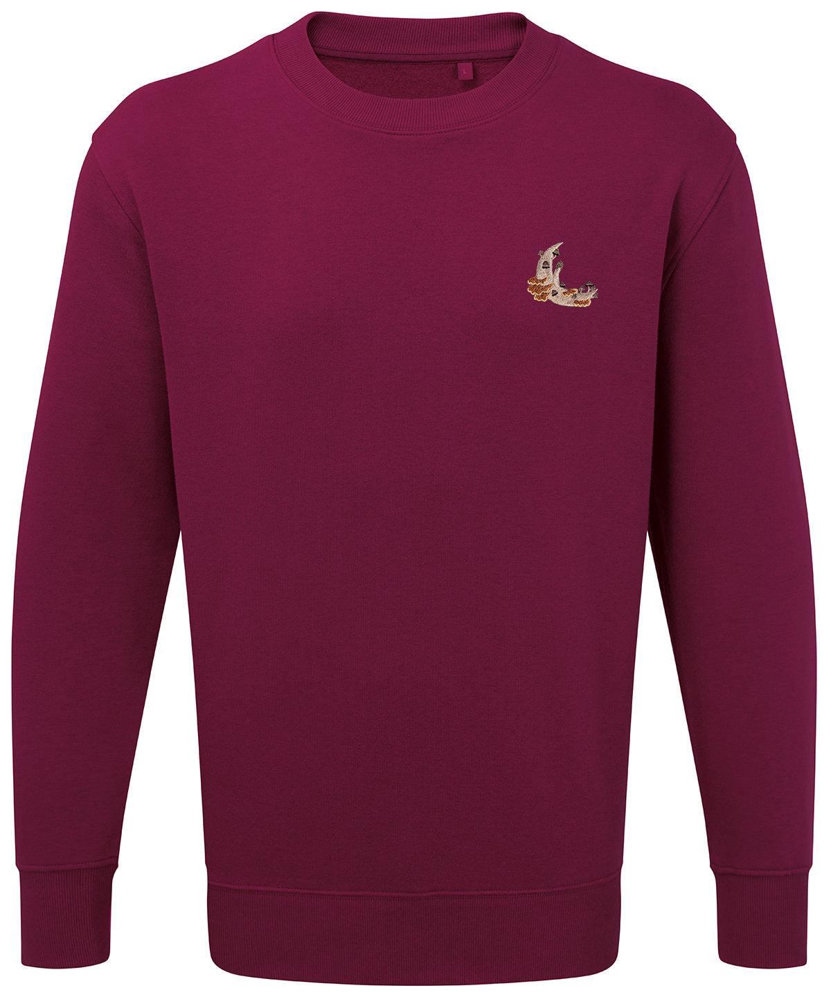 Mushroom Moon Crescent Embroidered Jumper