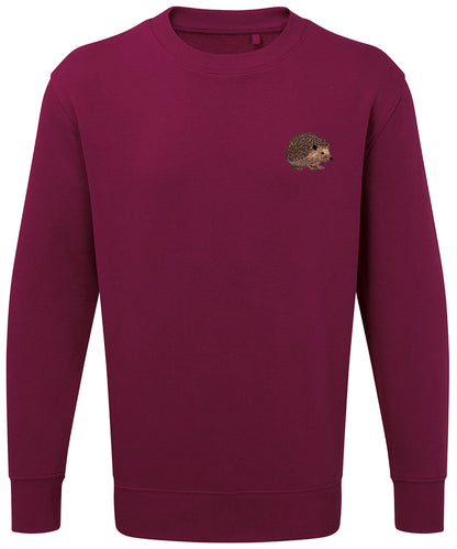 Hedgehog Embroidered Unisex Jumper
