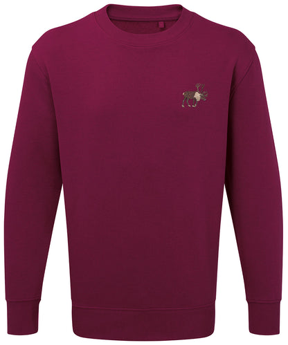 Reindeer Embroidered Unisex Jumper