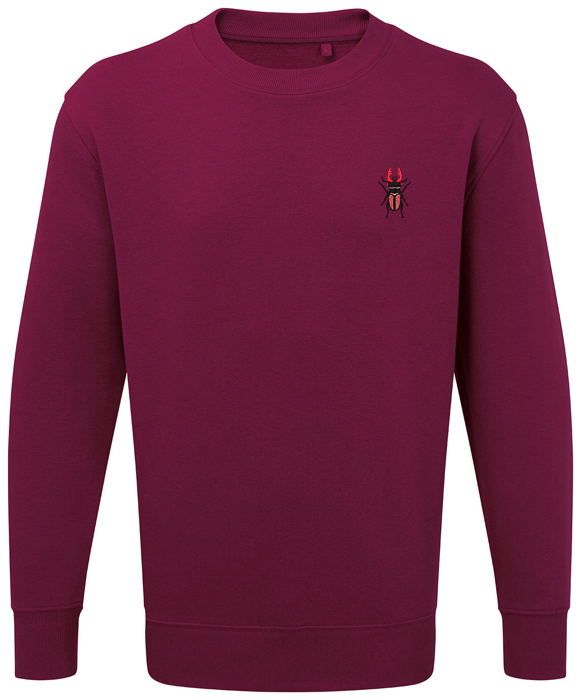 Stag Beetle Embroidered Unisex Jumper