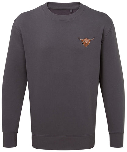 Highland Cow Embroidered Unisex Jumper