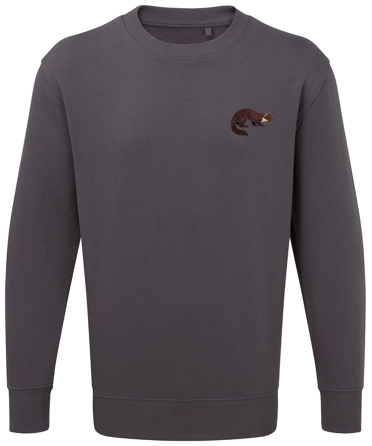 Pine Marten Embroidered Jumper