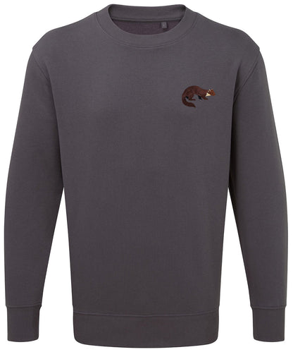 Pine Marten Embroidered Jumper
