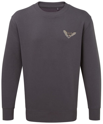 Grey Long-Eared Bat Embroidered Unisex Jumper