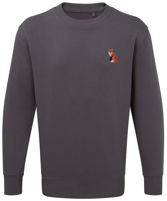 Fox Embroidered Unisex Jumper