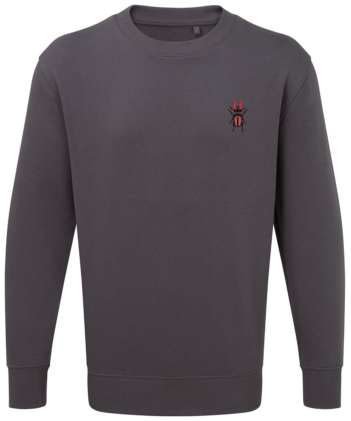 Stag Beetle Embroidered Unisex Jumper