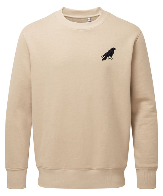 Crow Embroidered Unisex Jumper