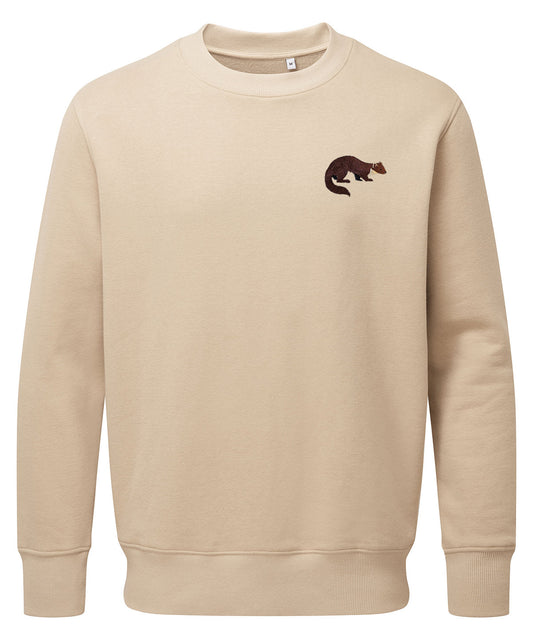 Pine Marten Embroidered Jumper