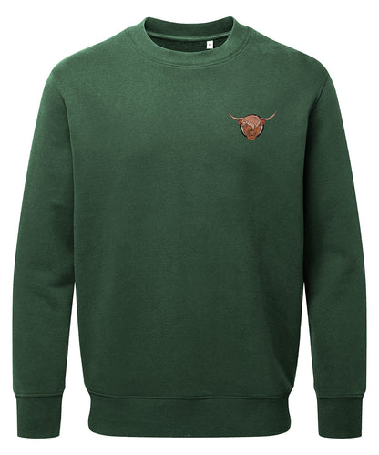 Highland Cow Embroidered Unisex Jumper
