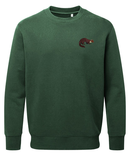 Pine Marten Embroidered Jumper