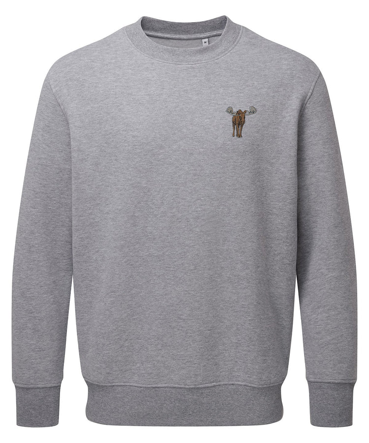 Moose Embroidered Unisex Jumper