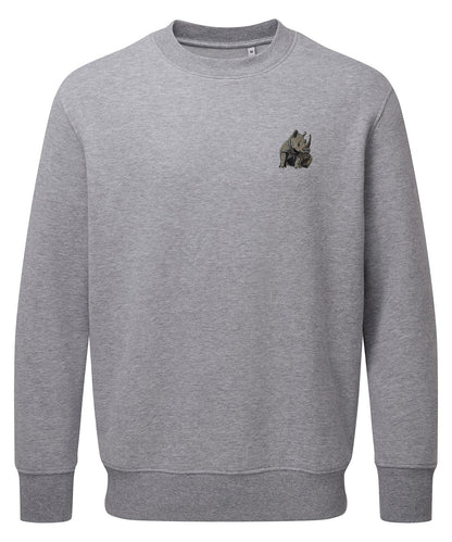 Rhino Embroidered Unisex Jumper