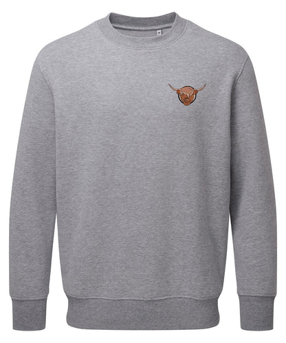 Highland Cow Embroidered Unisex Jumper
