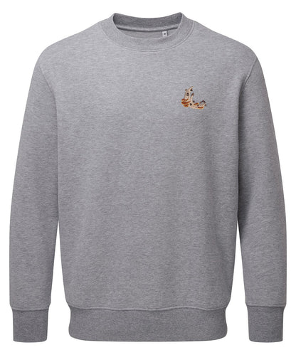 Mushroom Moon Crescent Embroidered Jumper