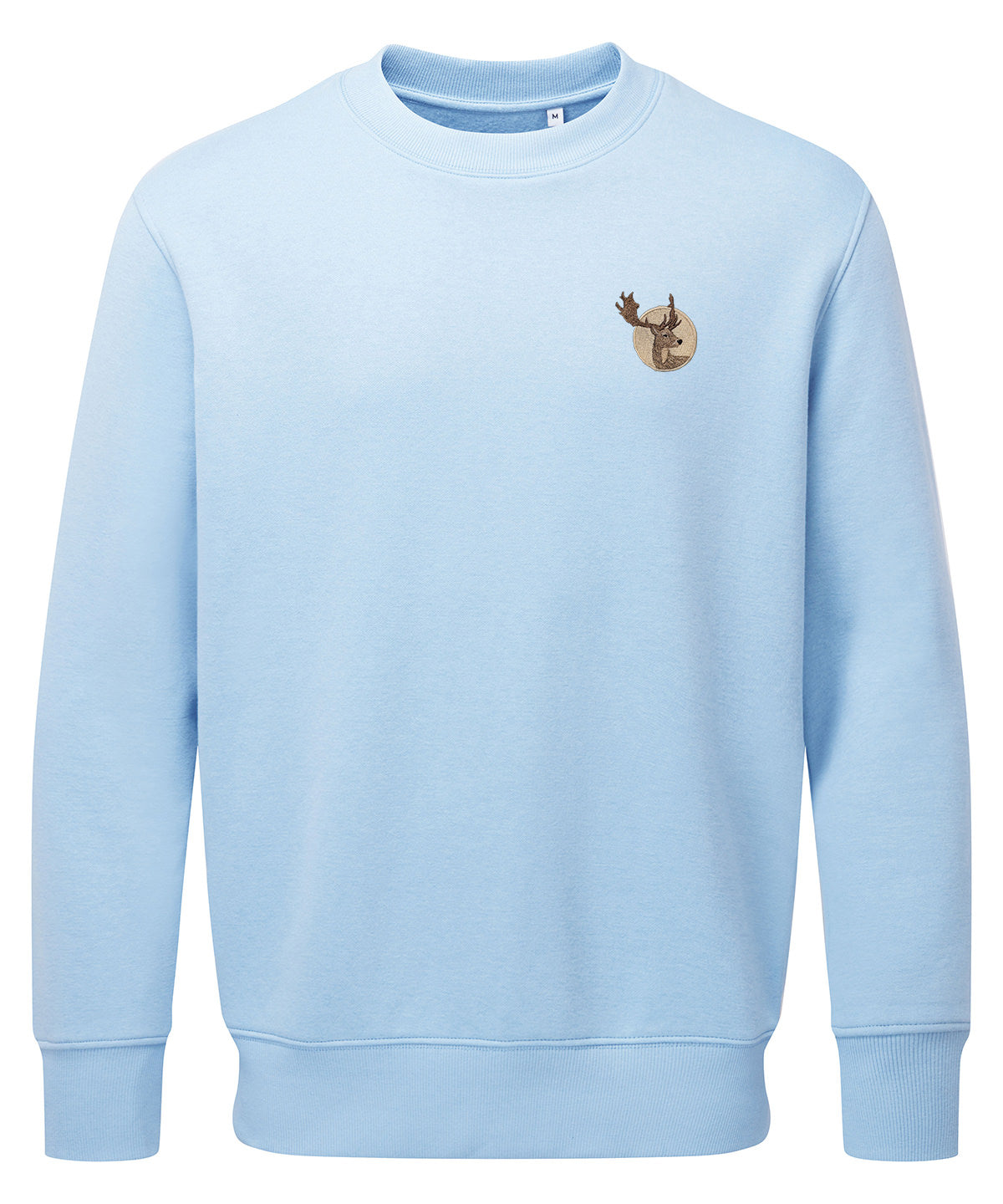 Fallow Deer Portrait Embroidered Unisex Jumper
