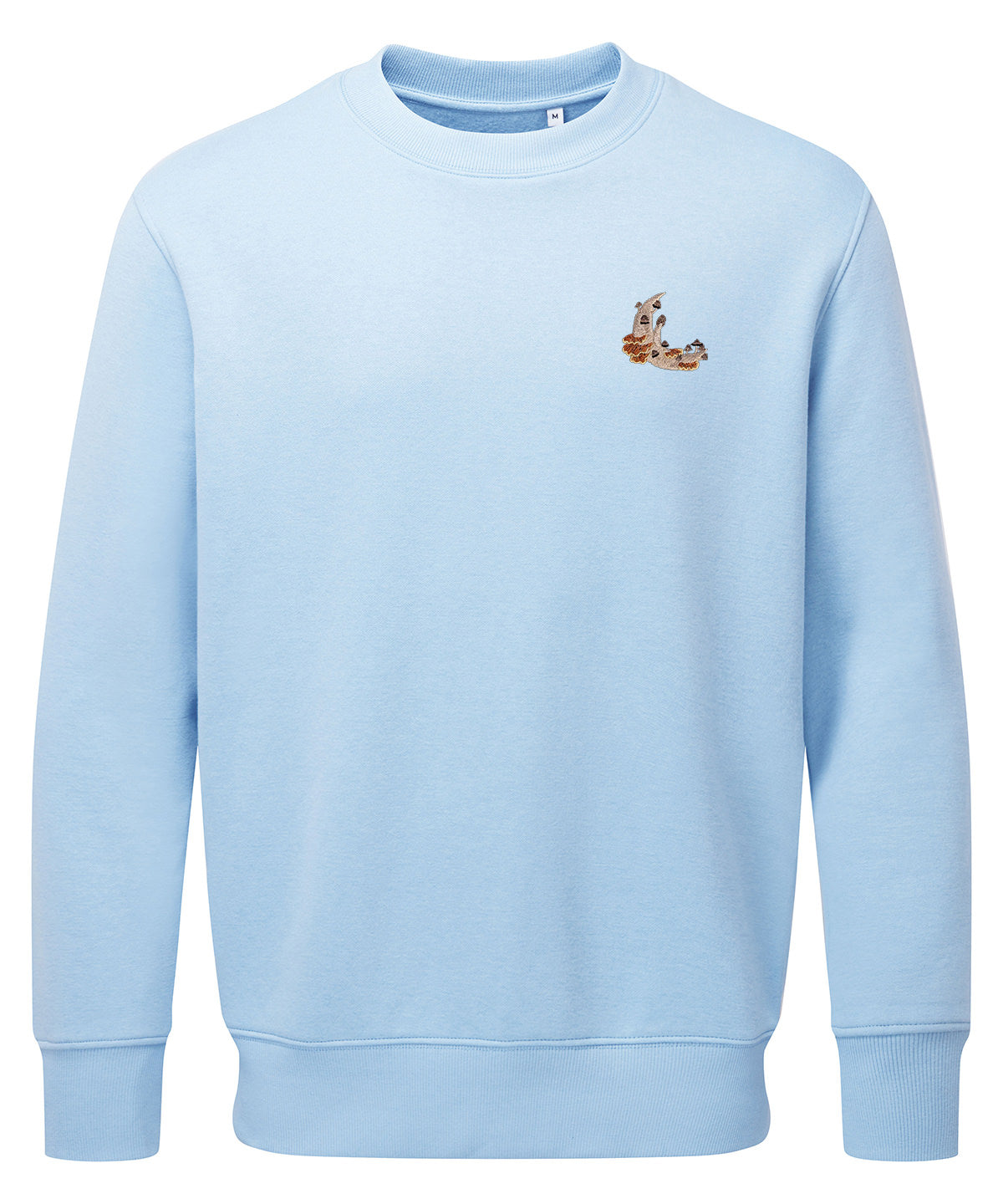Mushroom Moon Crescent Embroidered Jumper
