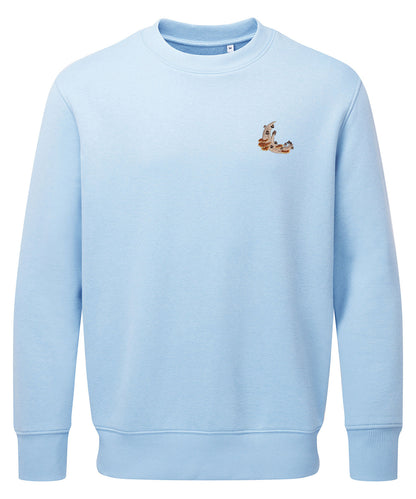 Mushroom Moon Crescent Embroidered Jumper