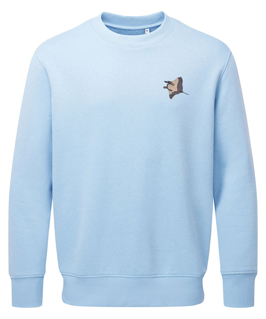 Manta Ray Embroidered Unisex Jumper
