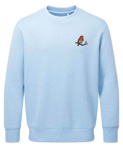 Robin Embroidered Unisex Jumper